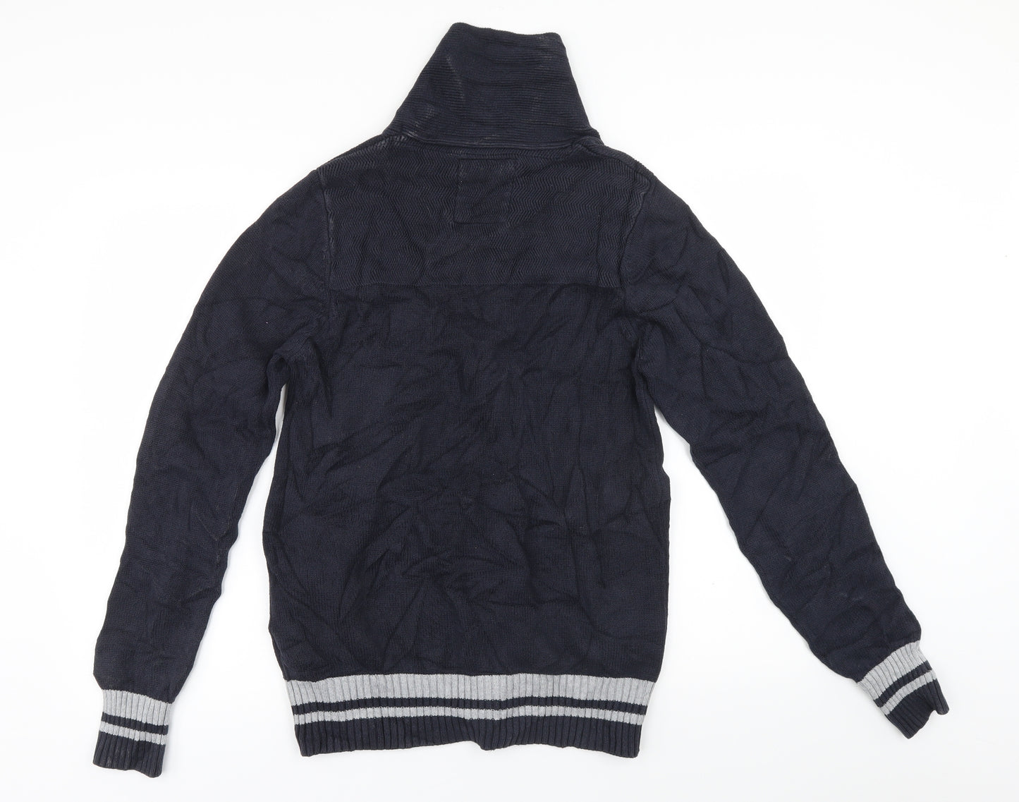 NEXT Mens Blue  Knit Cardigan Jumper Size S