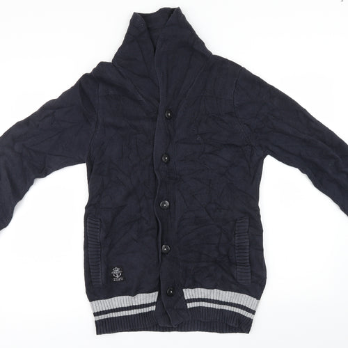 NEXT Mens Blue  Knit Cardigan Jumper Size S