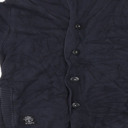 NEXT Mens Blue  Knit Cardigan Jumper Size S