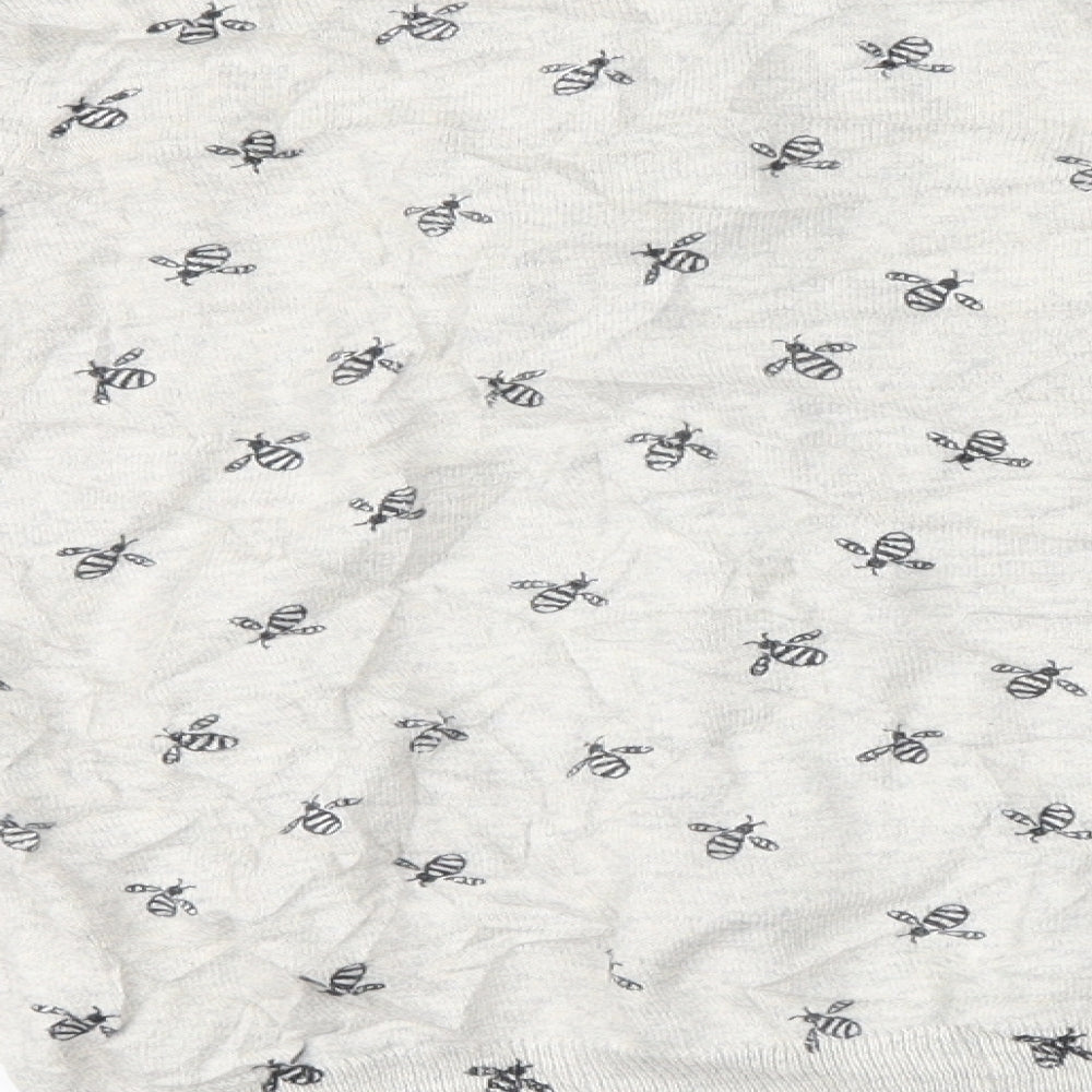 Atmosphere Womens Grey Animal Print  Top Pyjama Top Size 10  - cropped, bumblebee