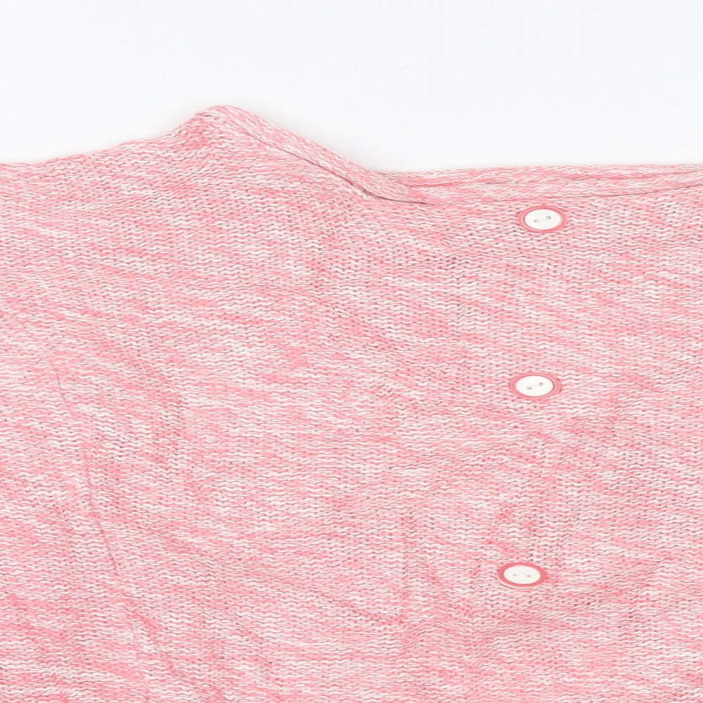 New Look Womens Pink  Knit Pullover Jumper Size S