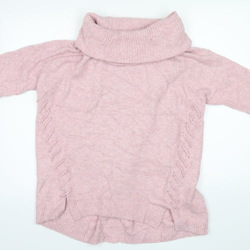 Miss Selfridge Womens Pink  Knit Pullover Jumper Size 10