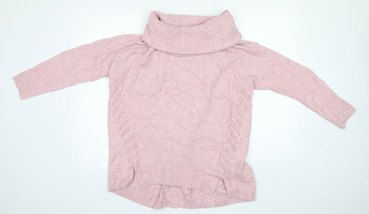 Miss Selfridge Womens Pink  Knit Pullover Jumper Size 10