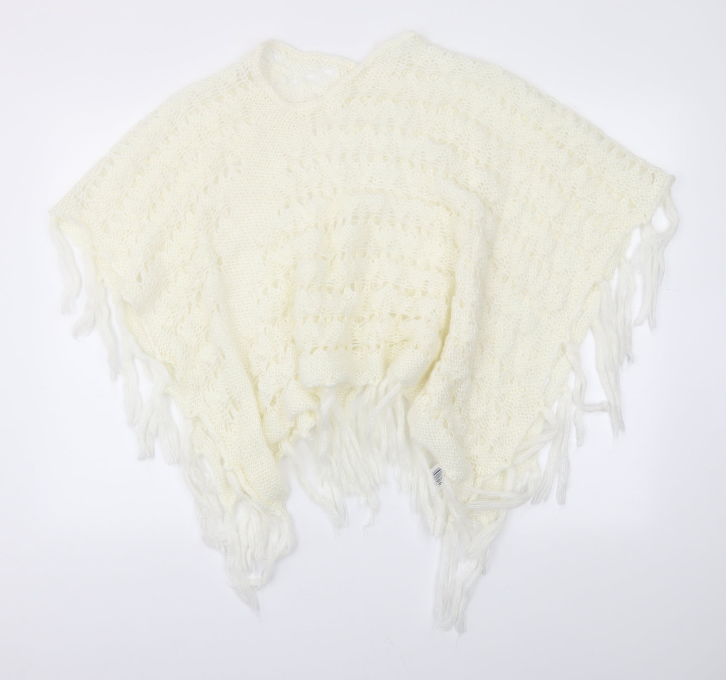 Preworn Womens Ivory   Kimono Poncho One Size