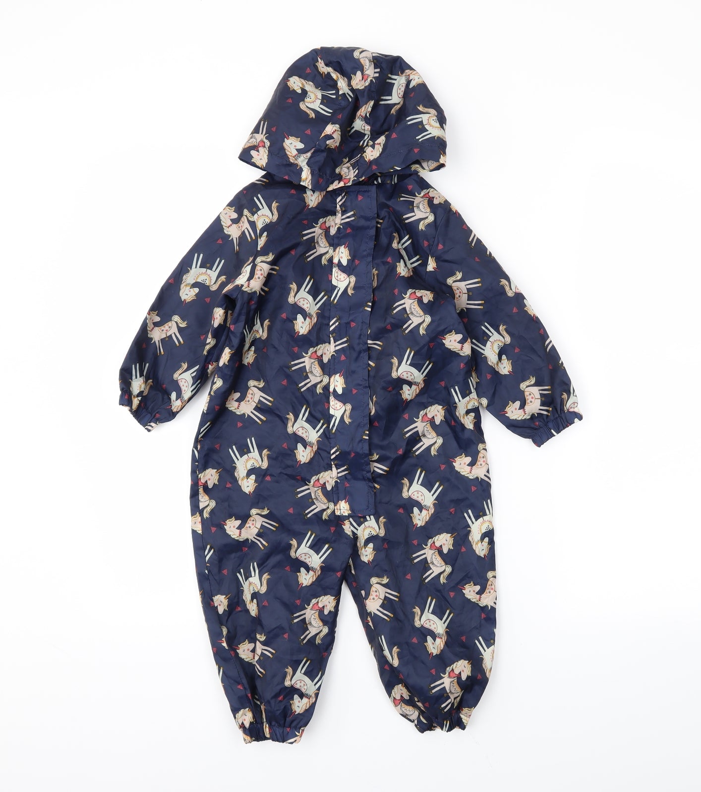 Nutmeg Baby Blue   Rain Coat Poncho Size 18-24 Months