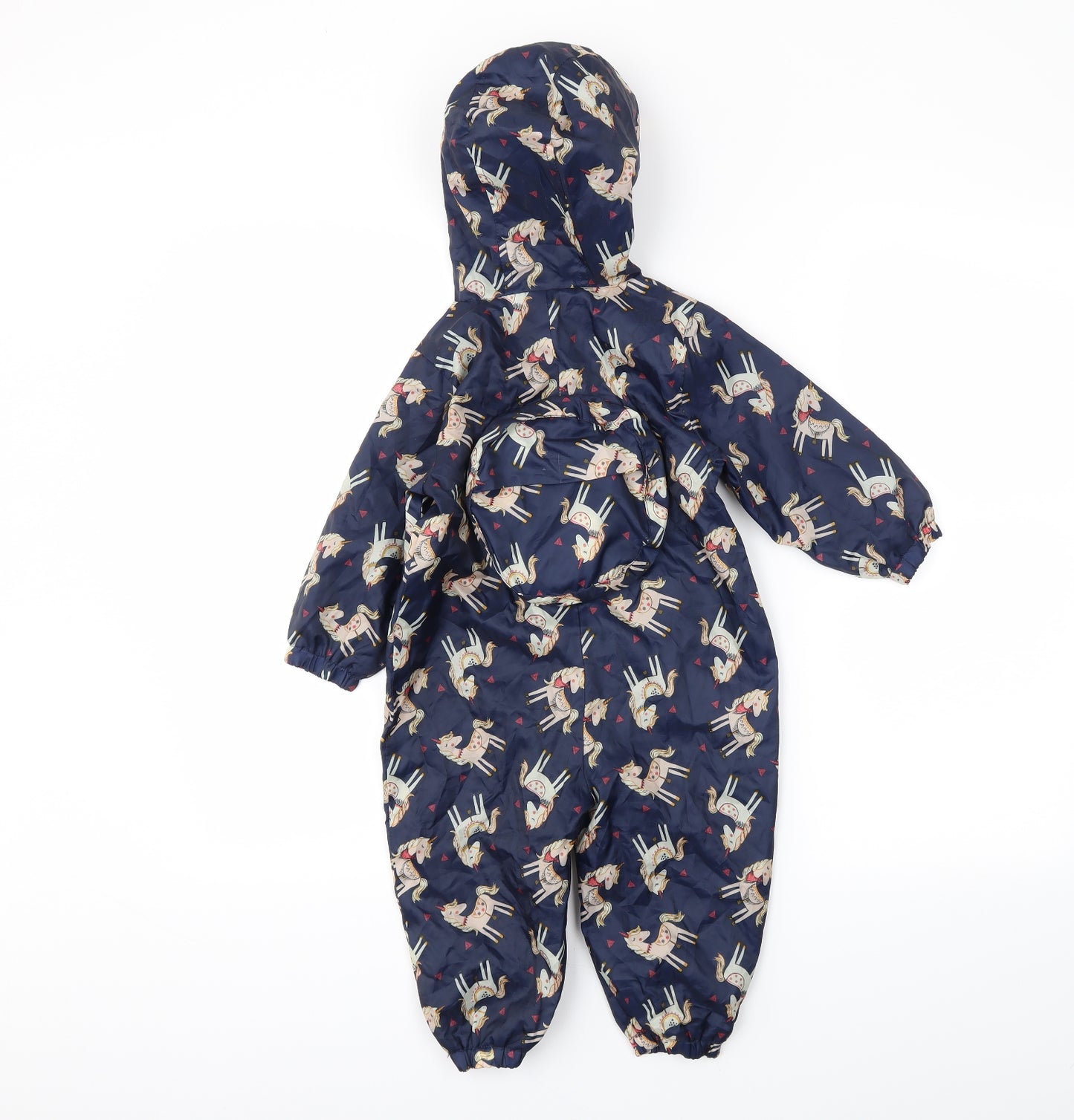 Nutmeg Baby Blue   Rain Coat Poncho Size 18-24 Months