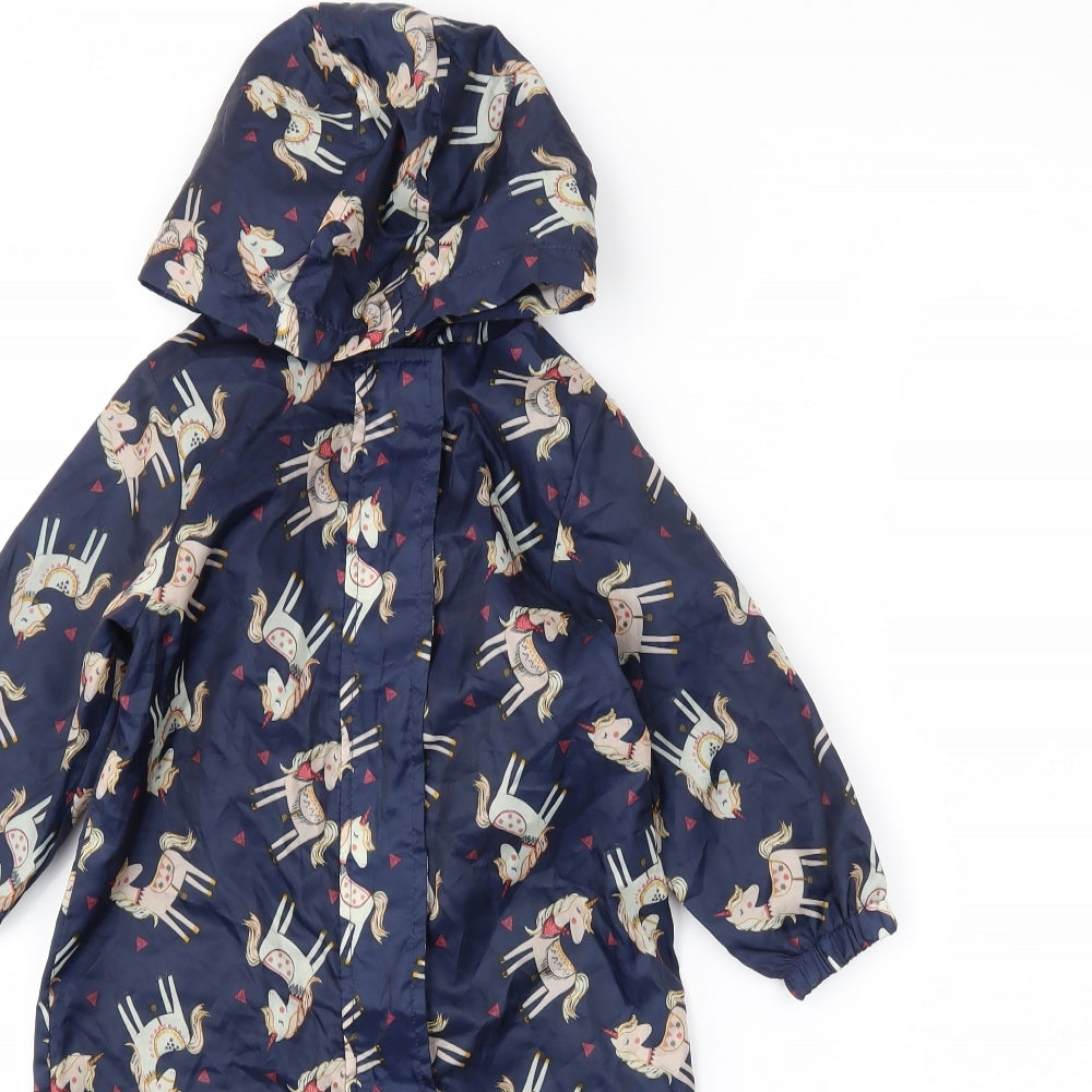 Nutmeg Baby Blue   Rain Coat Poncho Size 18-24 Months