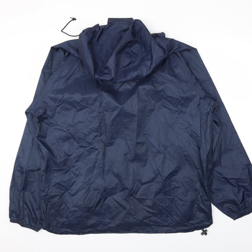 Wynnster Mens Blue   Rain Coat Jacket Size L