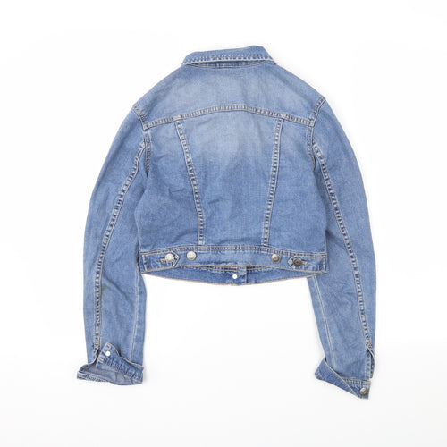 H&M Womens Beige  Denim Jacket  Size 10