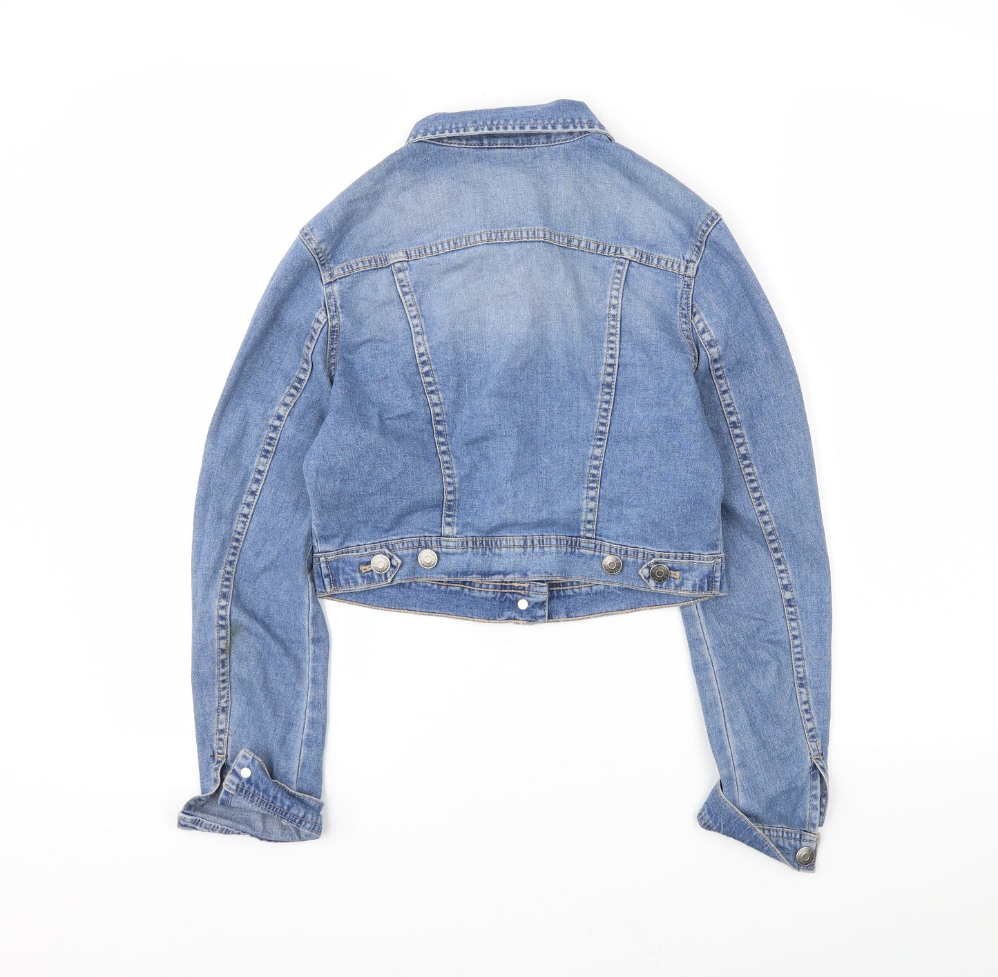 H&M Womens Beige  Denim Jacket  Size 10