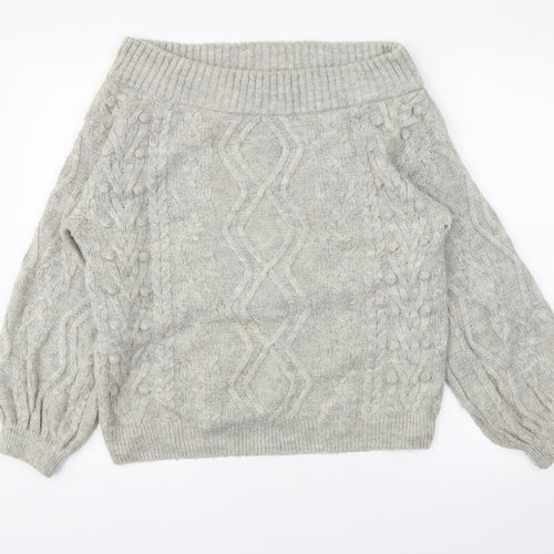 georg Womens Grey   Pullover Jumper Size S