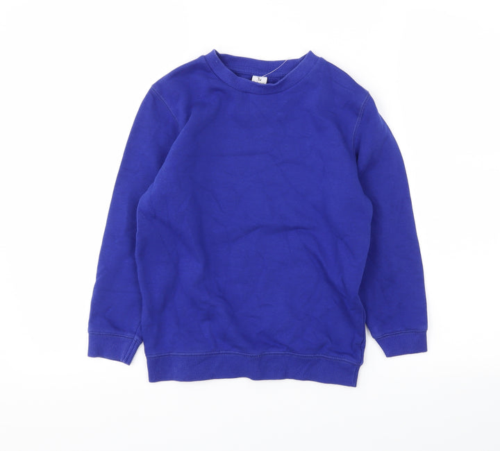 TU Boys Blue Pullover Sweatshirt Size 7 Years