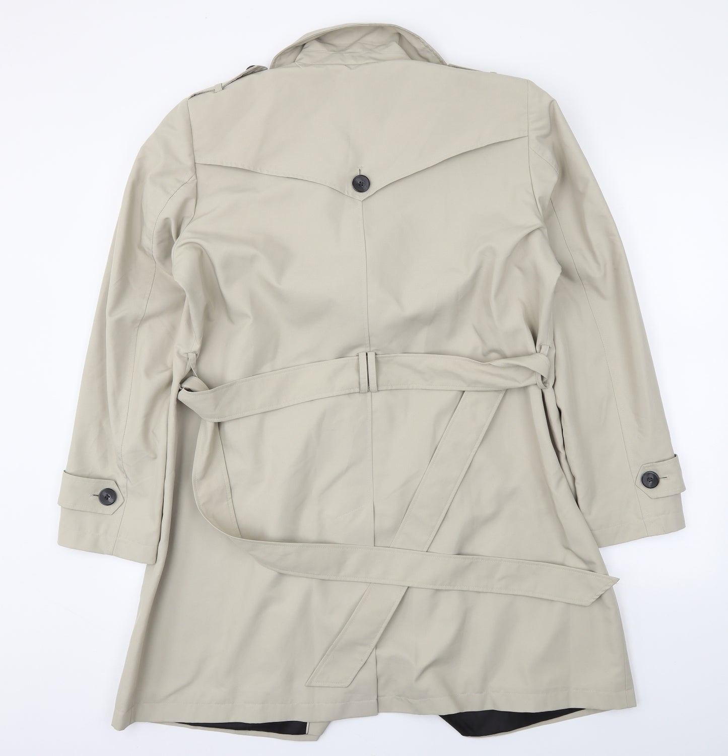 M&S Womens Beige   Trench Coat Coat Size 18