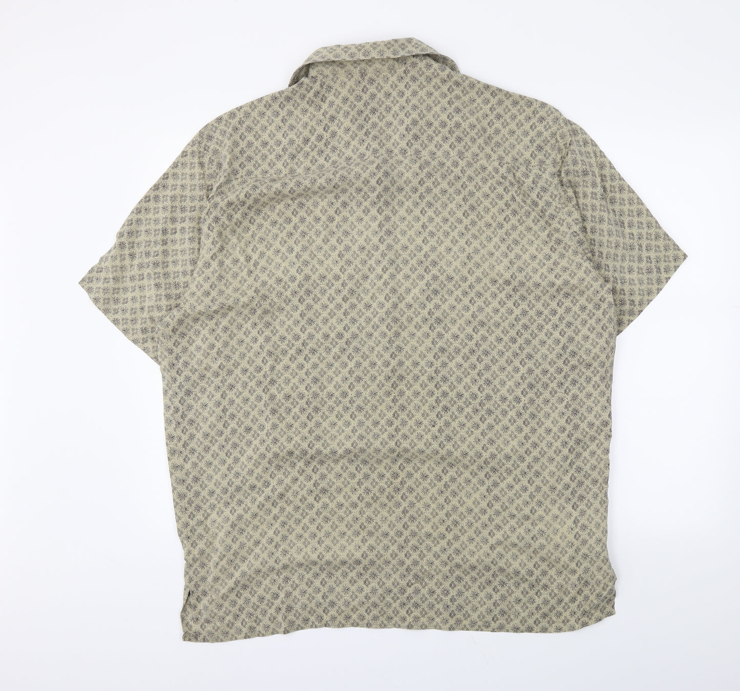 M&S Mens Beige    Button-Up Size L