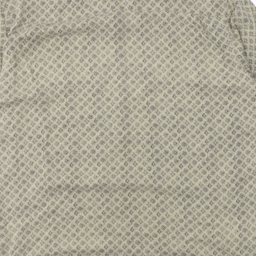 M&S Mens Beige    Button-Up Size L