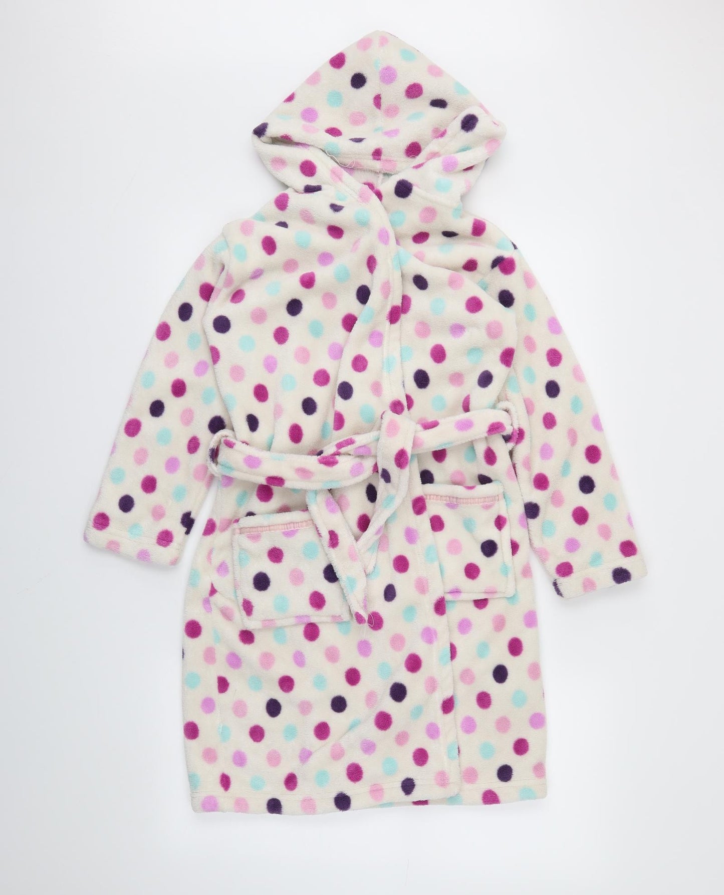 F&F Womens Beige Polka Dot  Cami Robe