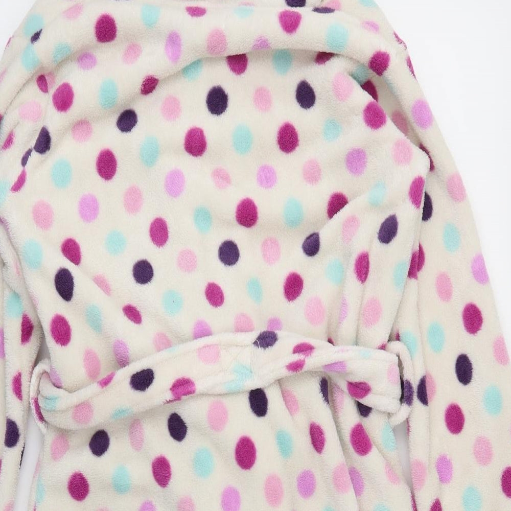 F&F Womens Beige Polka Dot  Cami Robe