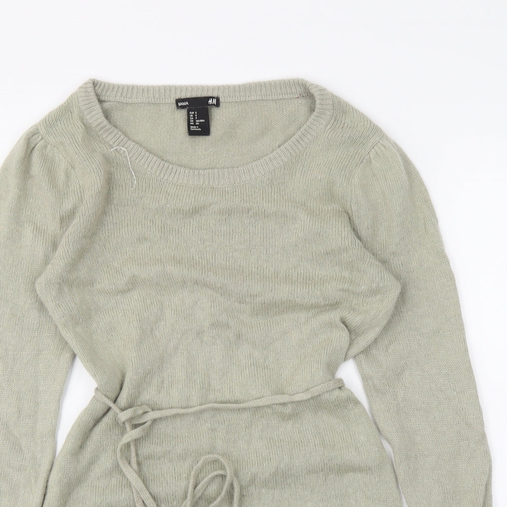 H&M Womens Green   Pullover Jumper Size S