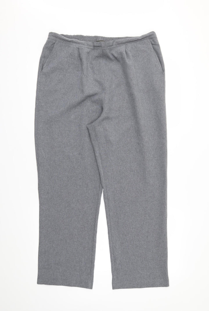Bonmarché Womens Grey   Trousers  Size 16 L26 in