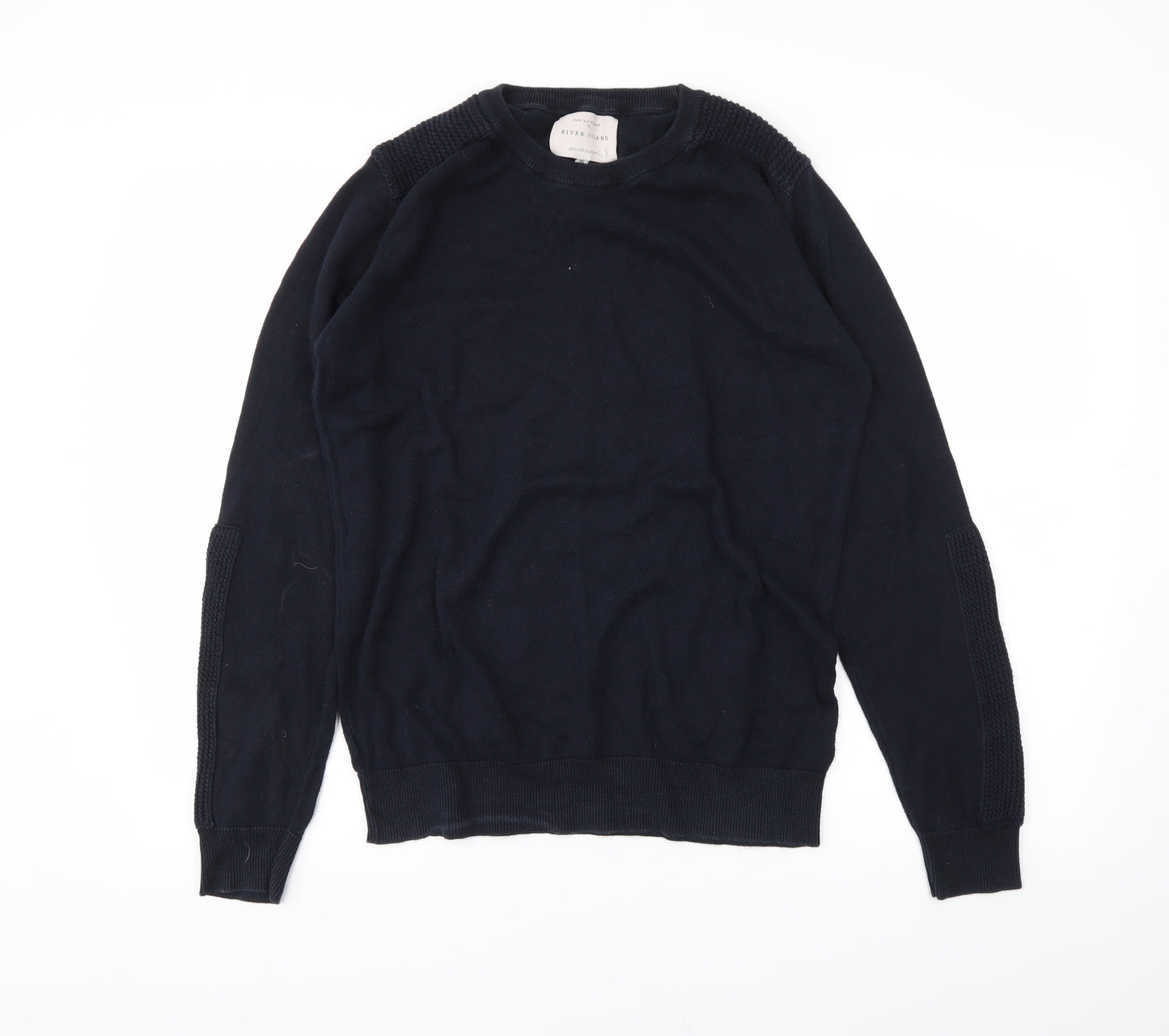 River Island Mens Blue   Pullover Jumper Size S
