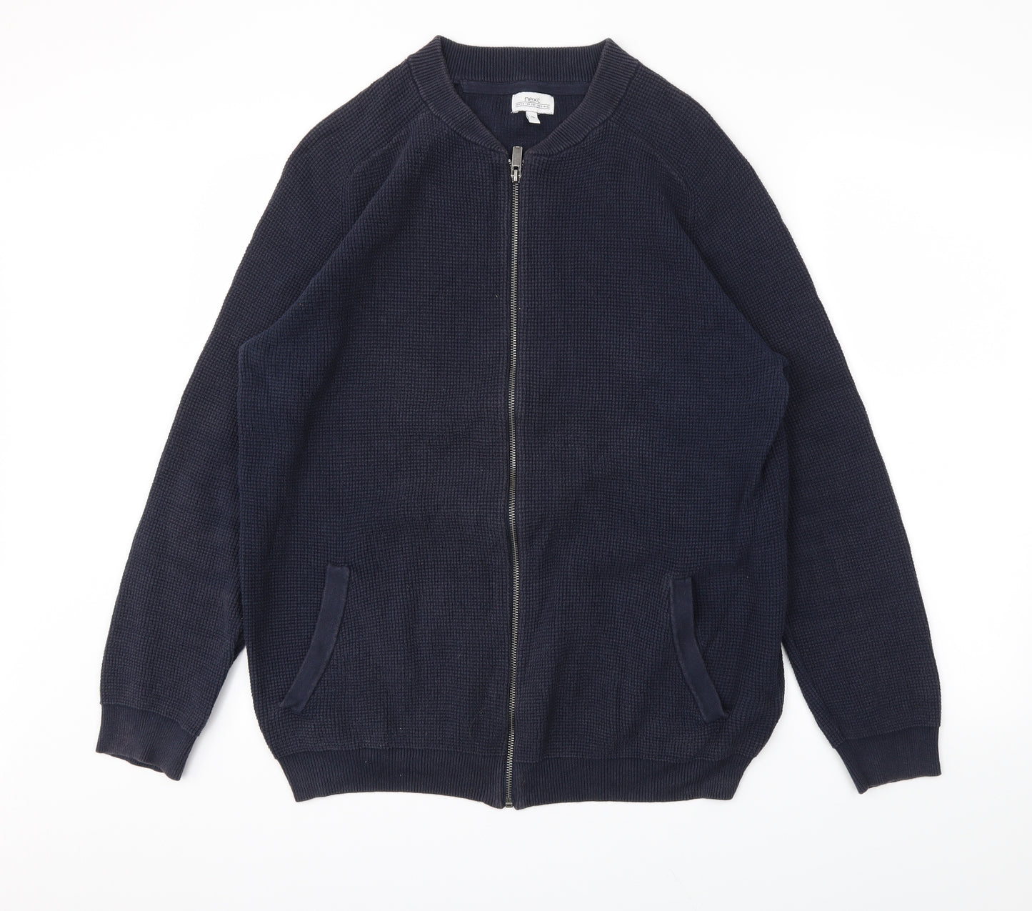 NEXT Mens Blue   Full Zip Jumper Size XL