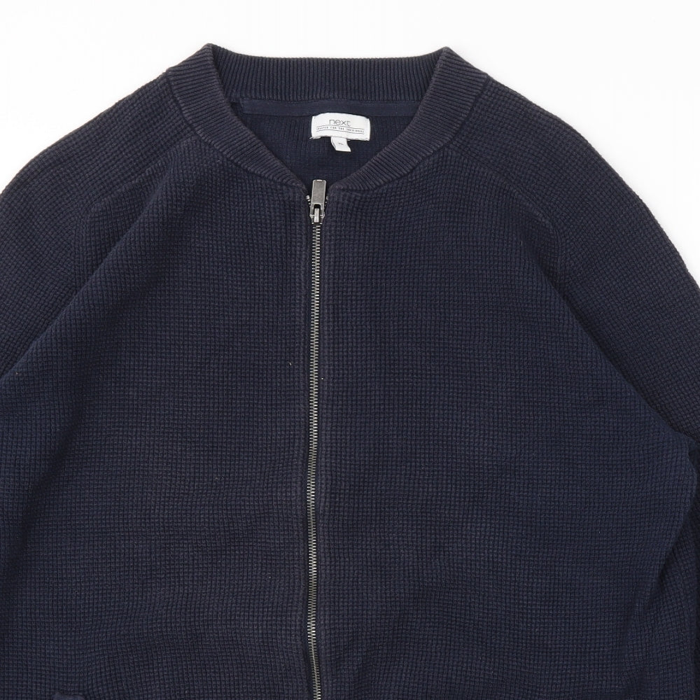 NEXT Mens Blue   Full Zip Jumper Size XL