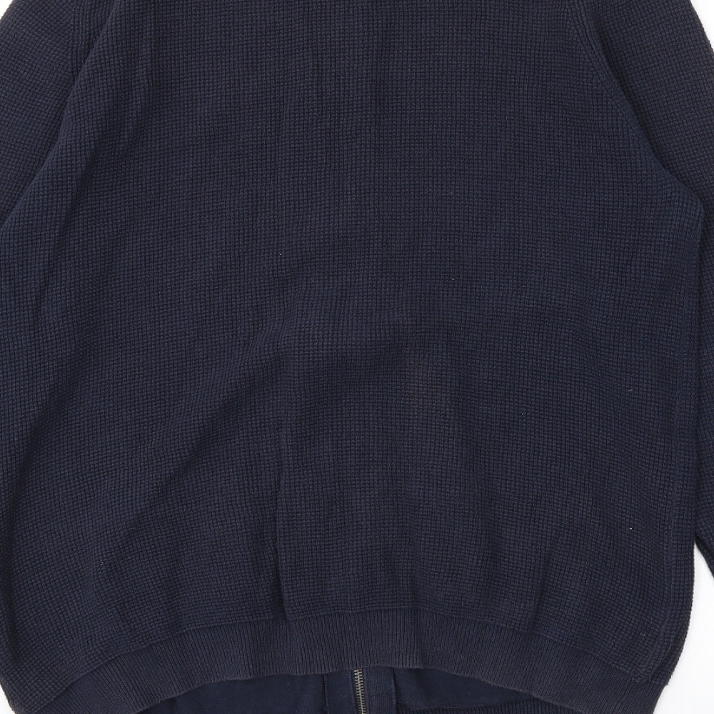 NEXT Mens Blue   Full Zip Jumper Size XL
