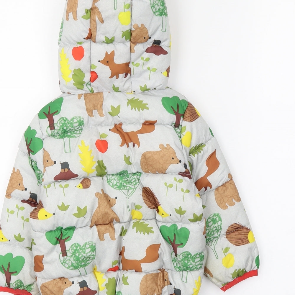 M&S Baby Grey   Puffer Jacket Coat Size 12-18 Months