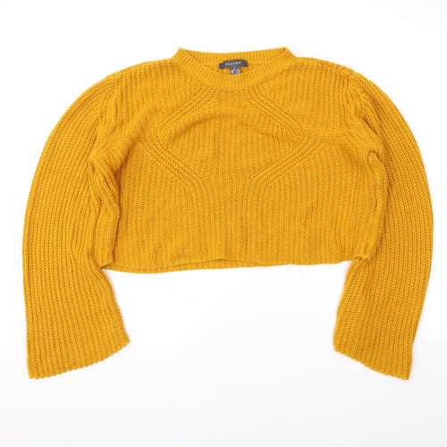 Primark Womens Yellow   Pullover Jumper Size S