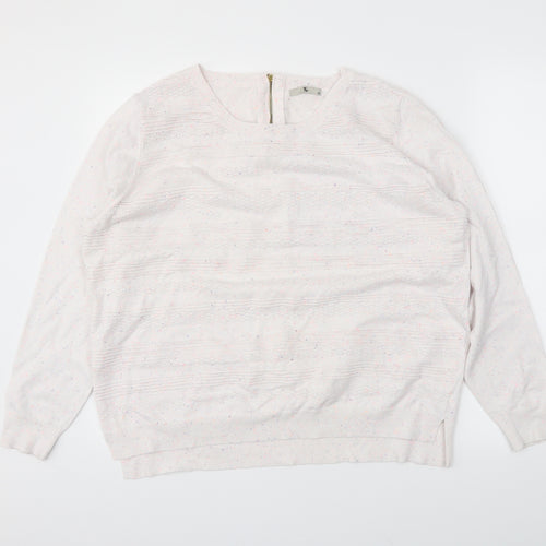 TU Womens White   Pullover Jumper Size 22