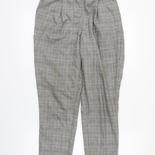 newlook Womens Green Plaid  Trousers  Size 10 L24 in