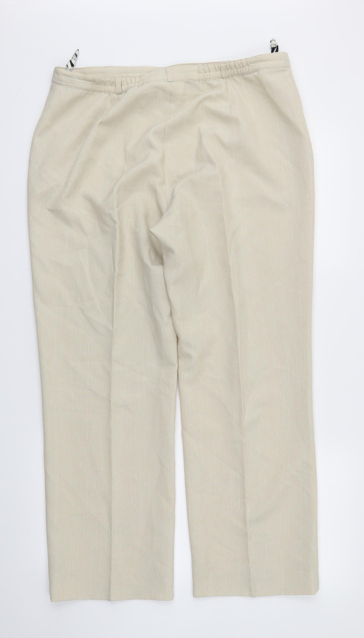 BHS Womens Beige   Trousers  Size 16 L25 in