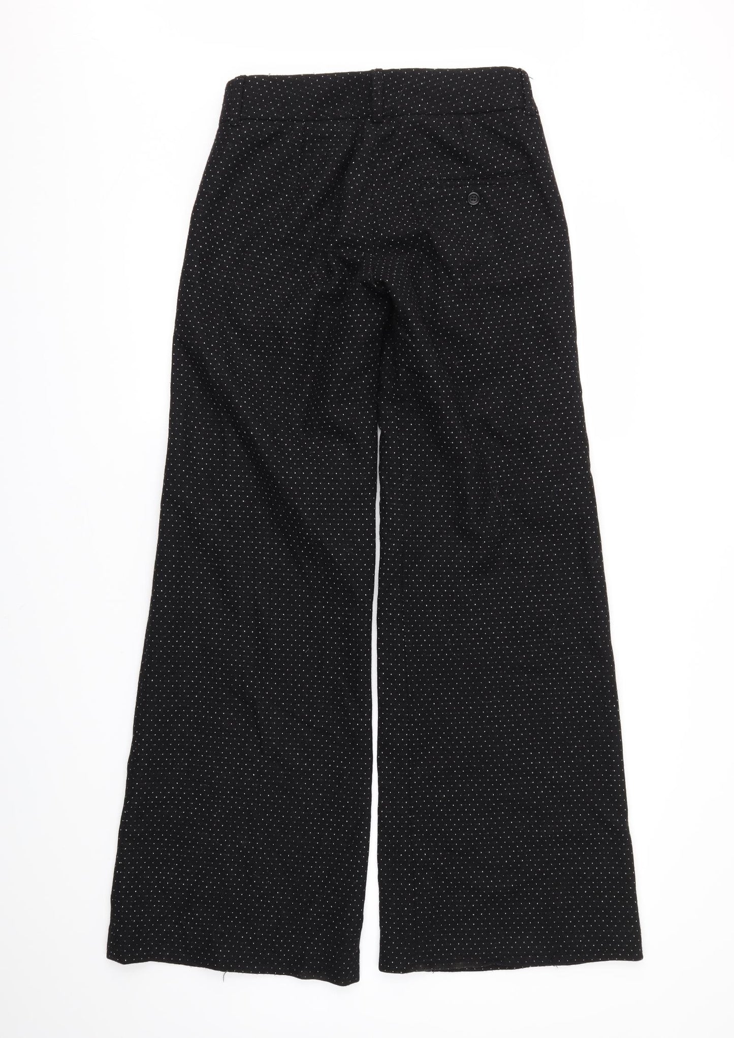 French Connection Womens Black Polka Dot  Trousers  Size 8 L31 in