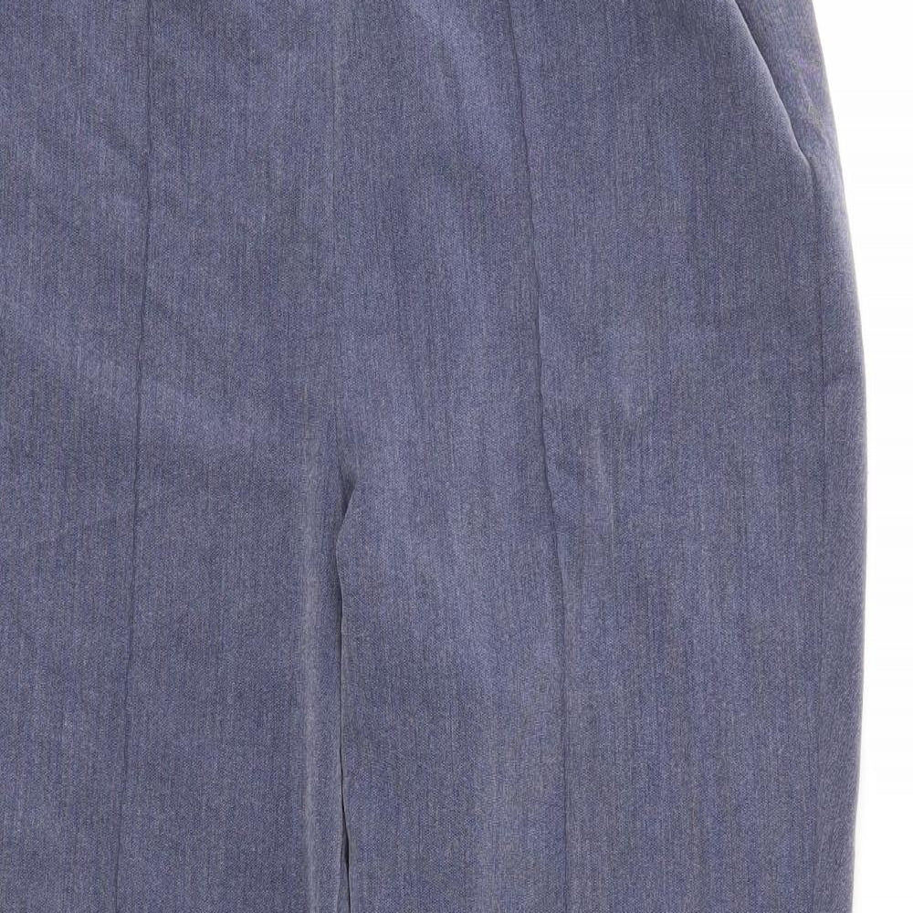 Bonmarché Womens Blue   Trousers  Size 12 L25 in
