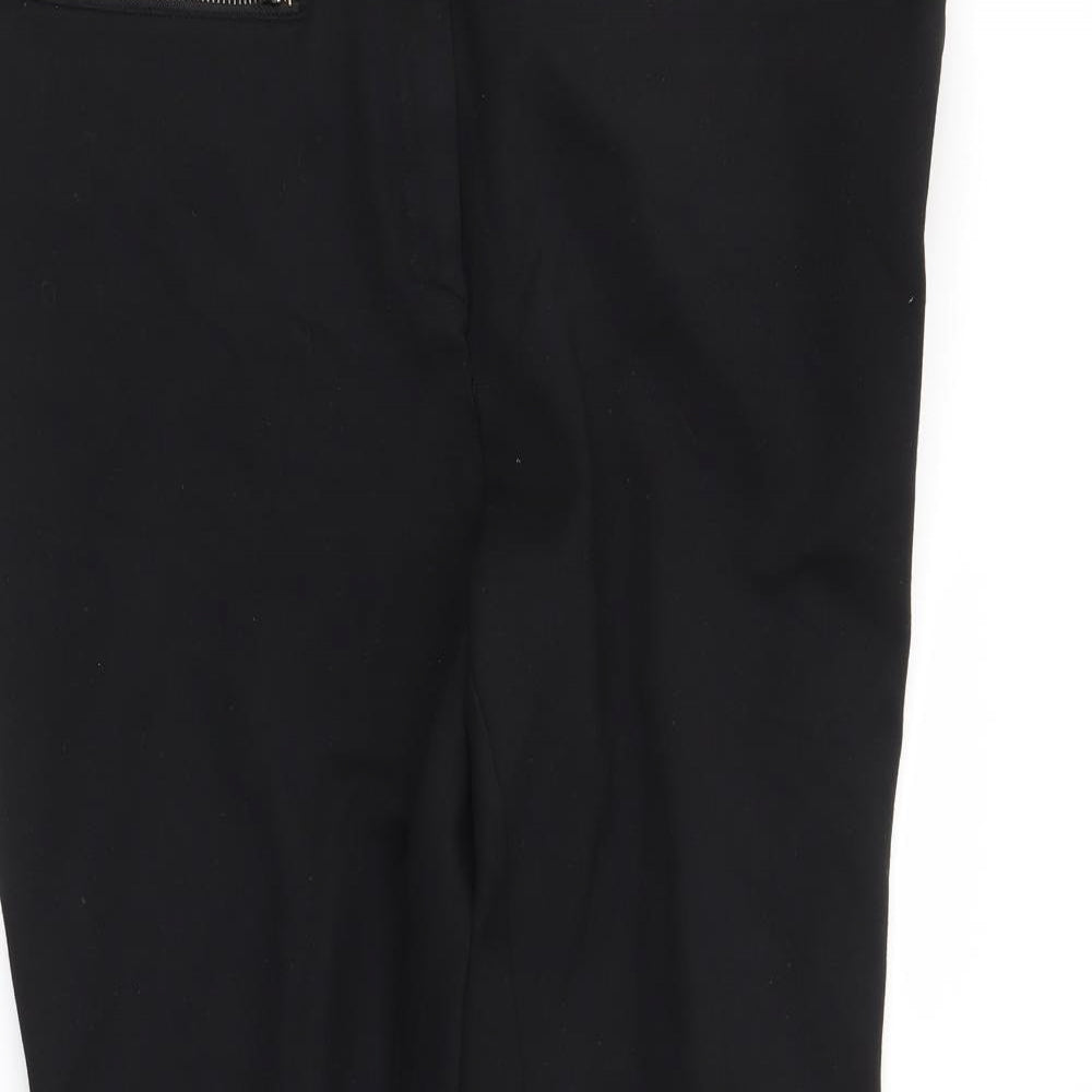 M&S Womens Black   Trousers  Size 12 L25 in