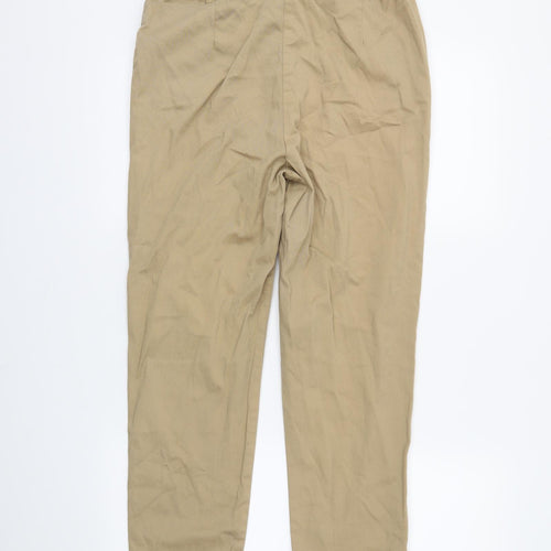 Preworn Womens Beige   Chino Trousers Size 14 L23 in