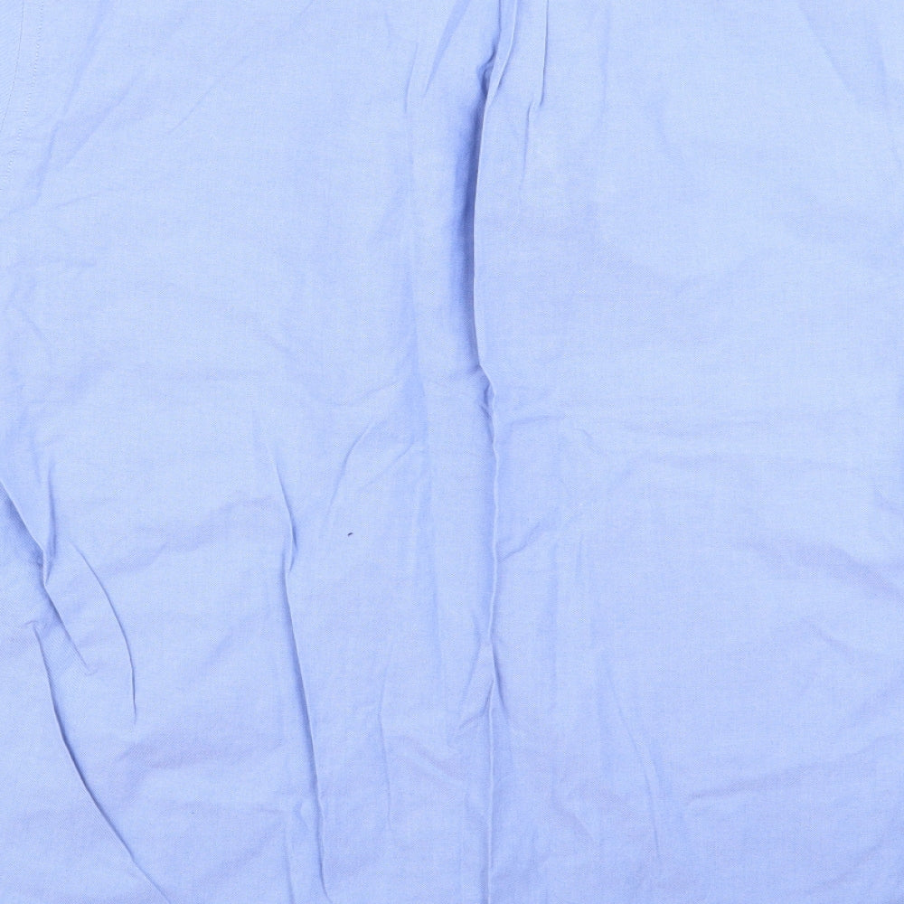 disley Mens Blue    Button-Up Size 17