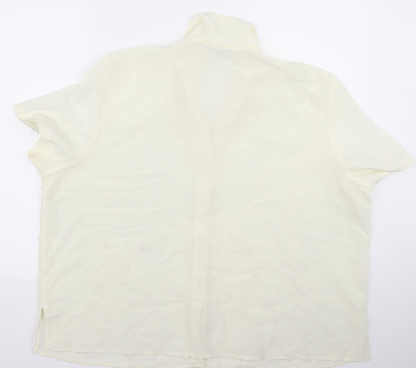 sara o neal Womens White   Basic Button-Up Size 16