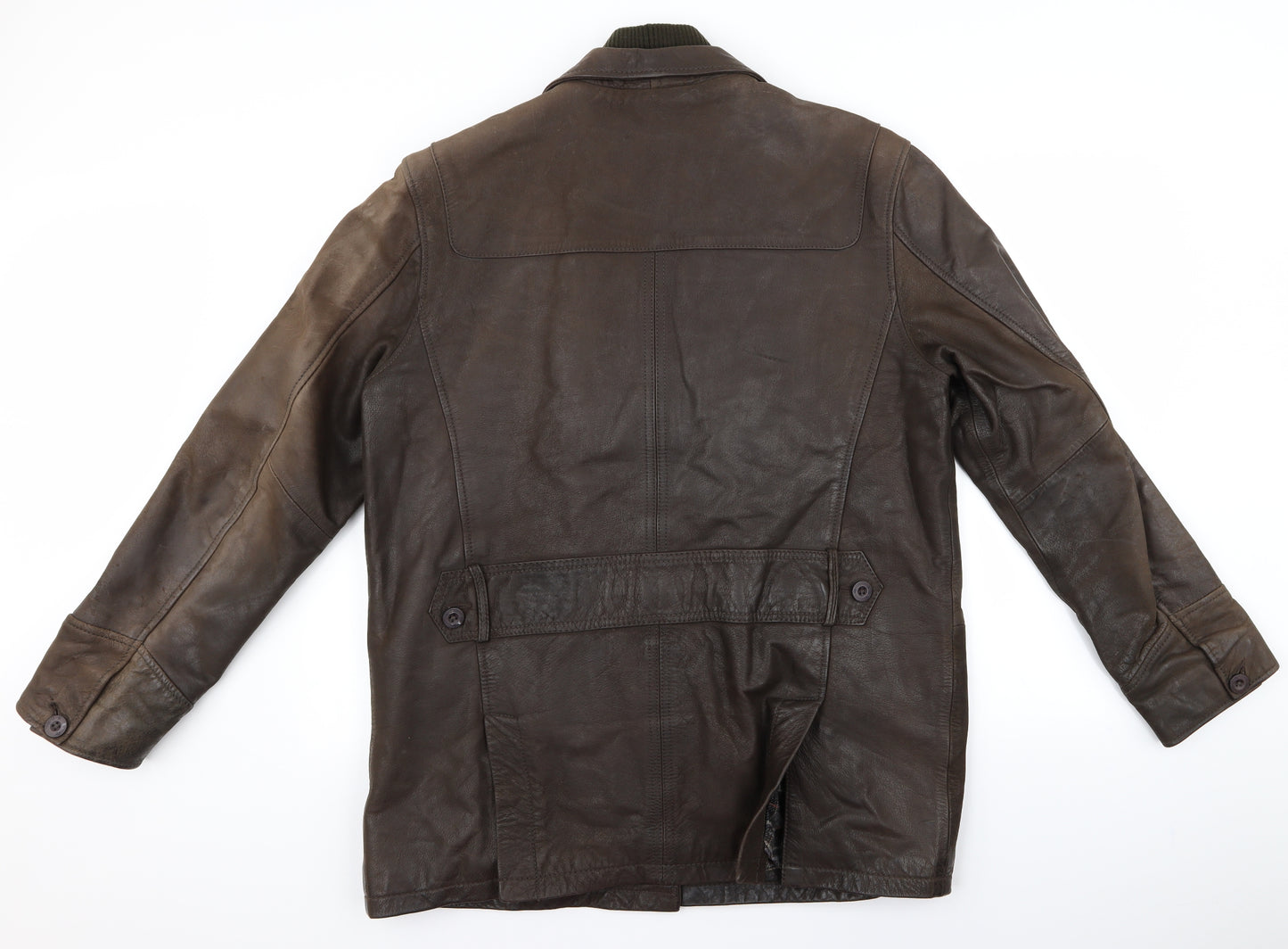 John Rocha Mens Brown   Biker Jacket Size L