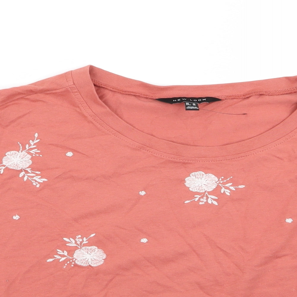 New Look Womens Brown   Basic T-Shirt Size 12