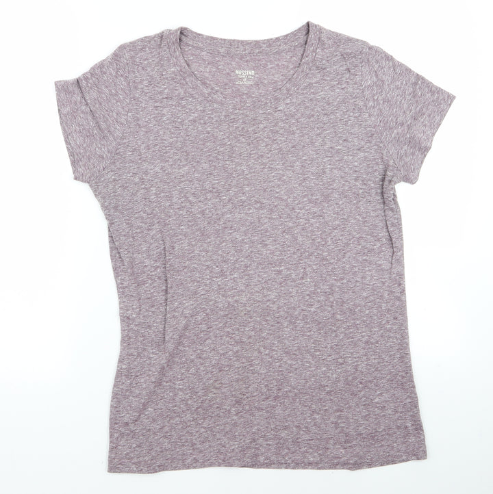 Mossimo Womens Purple Basic T-Shirt Size L