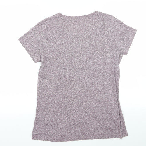 Mossimo Womens Purple   Basic T-Shirt Size L