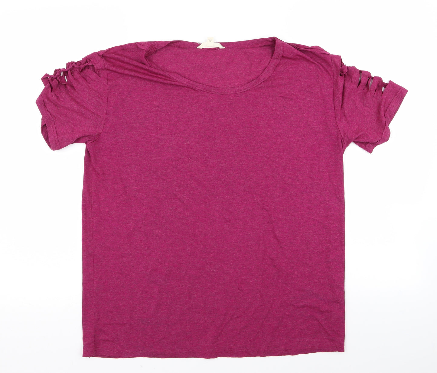 nexr Womens Purple   Basic T-Shirt Size 12