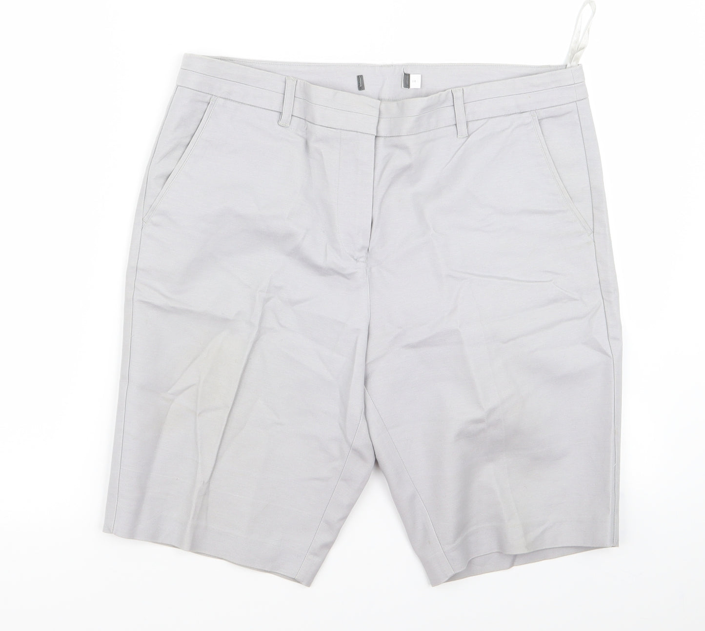 Preworn Womens Grey   Chino Shorts Size 14