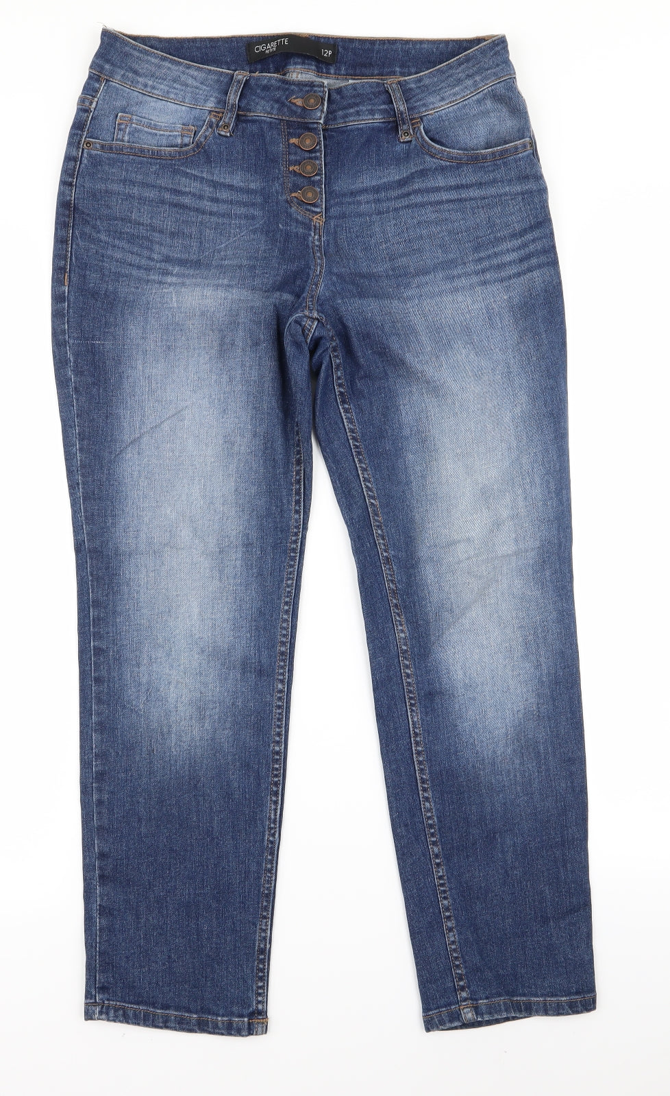 Preworn Womens Blue   Bootcut Jeans Size 12 L21 in - m