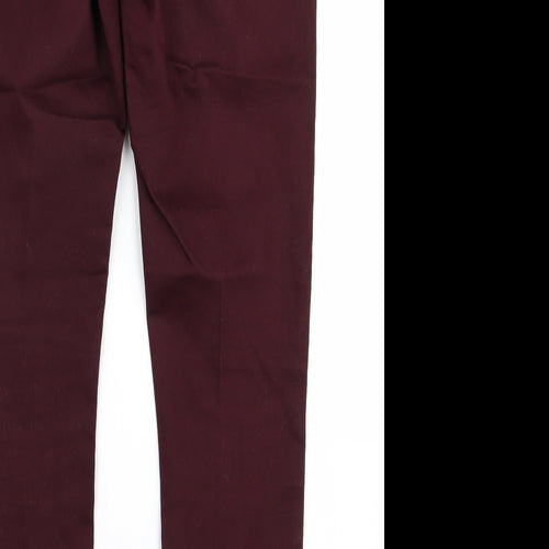 yesyes Womens Red   Skinny Jeans Size 14 L27 in - v