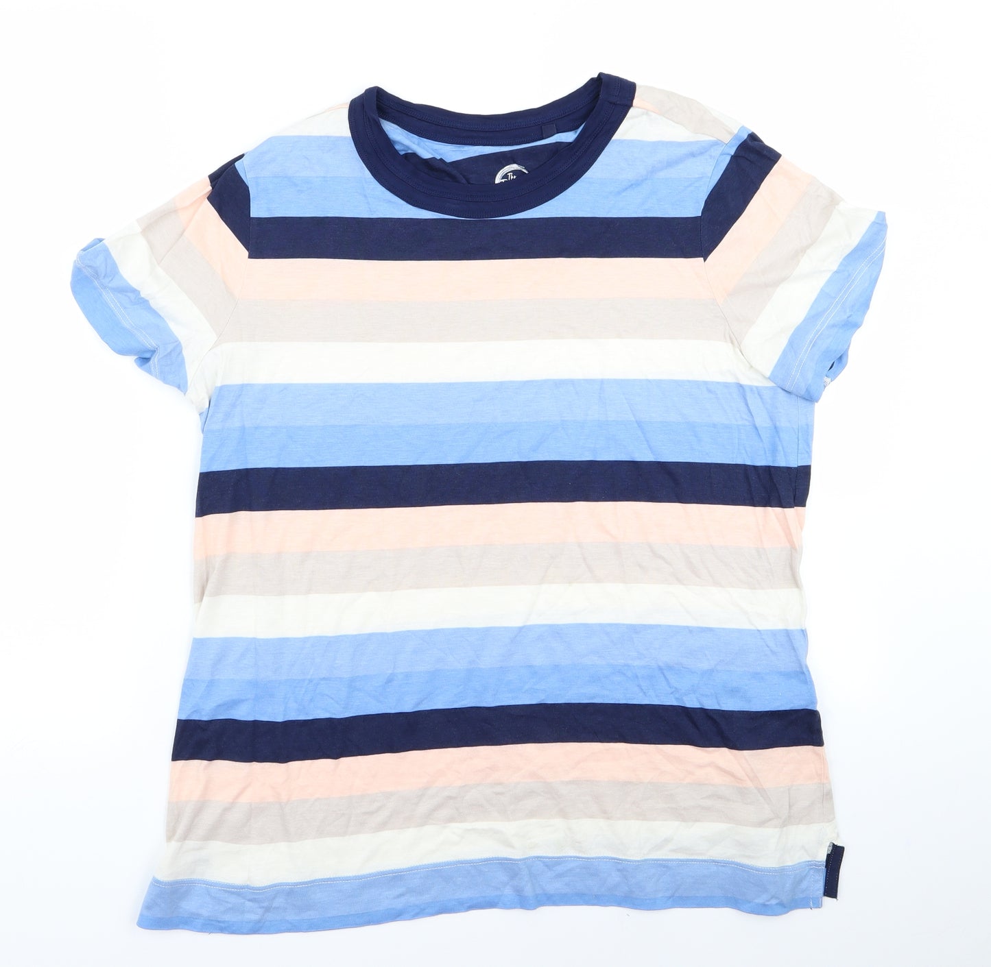 NEXT Womens Multicoloured Striped  Basic T-Shirt Size 14