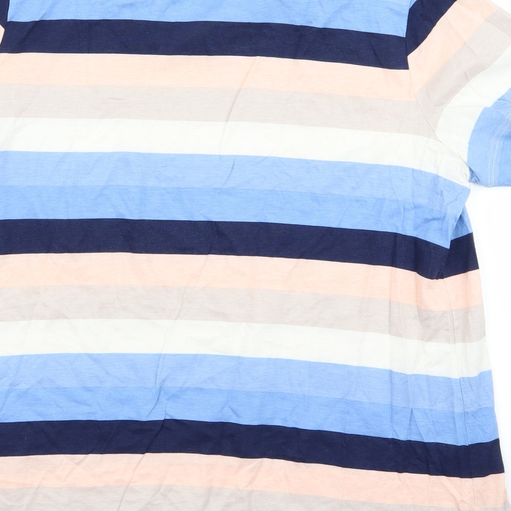 NEXT Womens Multicoloured Striped  Basic T-Shirt Size 14