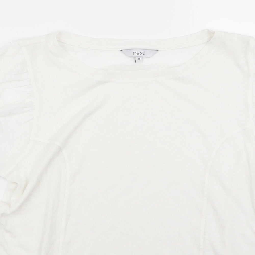 NEXT Womens White   Basic T-Shirt Size 14