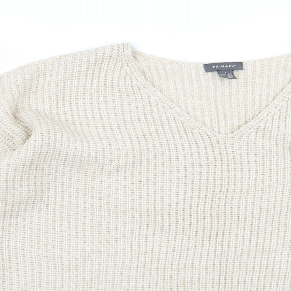 Primark Womens Beige   Pullover Jumper Size L